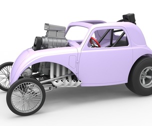 Front engine old school dragster with shell V10 Scale 1:25