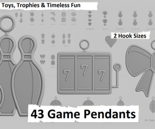 🎮 Game Pendants Megapack – Toys, Trophies & Timeless Fun