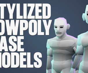 Stylized Low Poly Character Pack - Male and Female