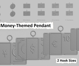 💸 Money-Themed Pendant Collection 💸
