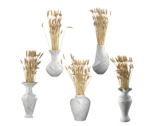 Wheat vase collection