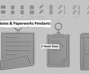 📚 Notes & Paperworks Pendant Collection ✏️