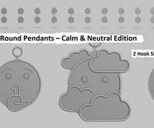 😐 Round Pendants – Calm & Neutral Edition 🫢