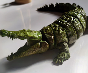 FLEXI CROCODILE, PRINT IN PLACE, ARTICULATED