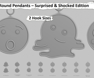 😲 Round Pendants – Surprised & Shocked Edition 🤯