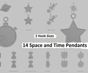 🌌 Space and Time Pendants Pack – Original Blend ⏳