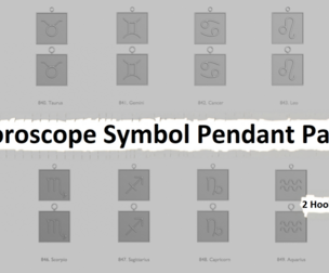 🔮 Horoscope Symbol Pendant Pack – Original Blend STL Collection ♈♓