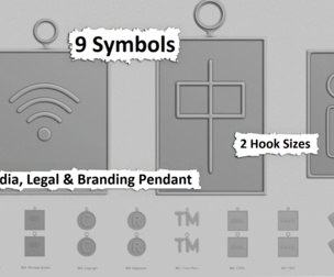 📢 Symbols – Media, Legal & Branding Pendant Pack ™️