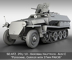 SD.KFZ 251/10 Ausf.C - Hanomag Half-track