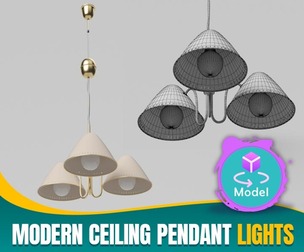 Modern Ceiling Pendant Lights - Premium 3D Model