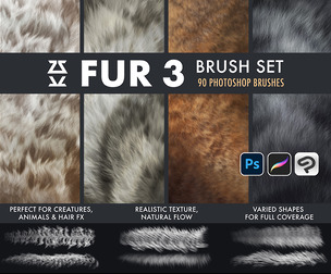 Fur 3 Brush Set
