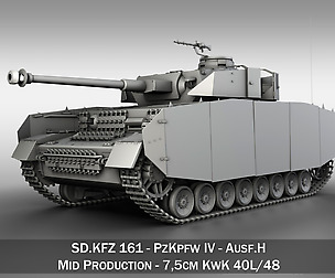 SD.KFZ 161 PzKpfw IV - Panzer 4 - Ausf.H Late