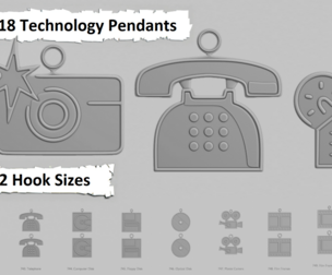 🖥️ Technology Pendants – Original Blend STL Collection 📡