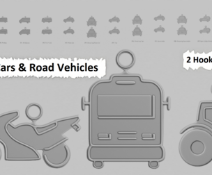 🚗 Vehicles – Cars & Road Vehicles Pendant Pack (Original Blend) 🚓🚌
