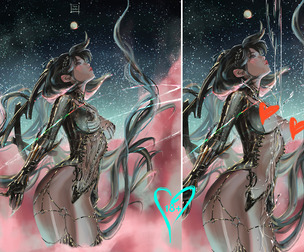 Eve a black bird (Stellar Balde fanart).