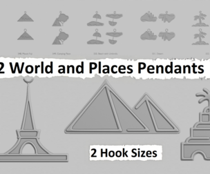 🌍 World and Places – Places Pendant Pack (Original Blend) 🏖️🏔️