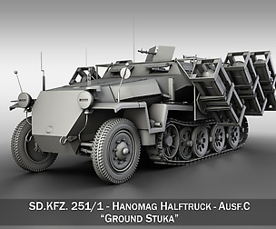SD.KFZ 251/1 Ausf.C - Ground Stuka