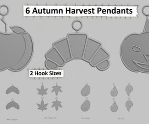 🍂 Autumn Harvest Mini – STL Pendant Pack