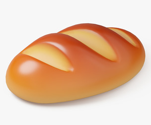 Stylized Bread Loaf