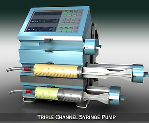 Triple Channel Syringe Pump