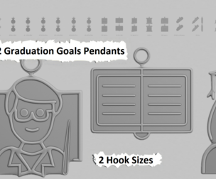🎓 Graduation Goals – Pendant STL Collection