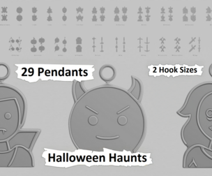🎃 Halloween Haunts – Pendant STL Collection