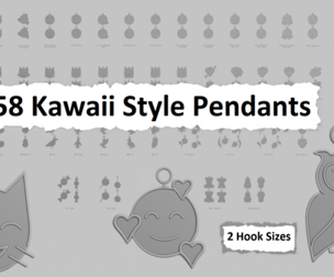 🎀 Kawaii Style – Mega Pendant Collection (STL)