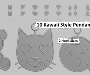 🧁 Kawaii Style Mini – Pendant Collection (STL)