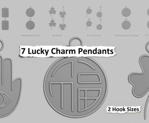 🍀 Lucky Charms Mini – Pendant Collection (STL)