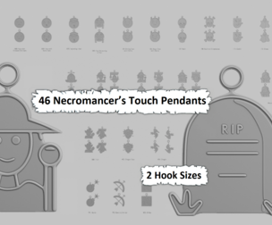 💀 Necromancer’s Touch – Pendant Collection (STL)