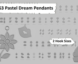 🌸 Pastel Dreams – STL Pendant Collection