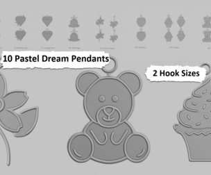 🌸 Pastel Dreams Mini – STL Pendant Collection