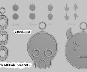 🧷 Punk Attitude Mini – STL Pendant Collection