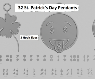 ☘️ St. Patrick’s Day – STL Pendant Collection