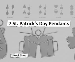 🍀 St. Patrick’s Day Mini – 3D Printable Pendant Collection 🍀