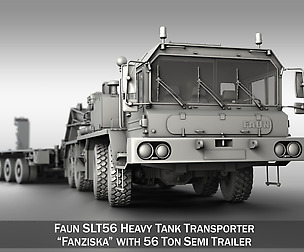 Faun STL-56 Tractor with 56t Semi Trailer
