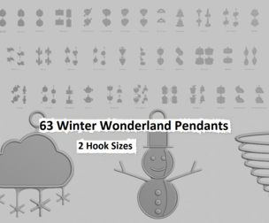 ❄️ Winter Wonderland – STL Pendant Collection ⛄️🎁
