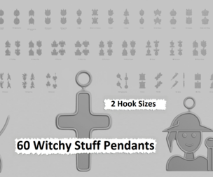 🧹 Witchy Stuff – STL Pendant Set 🔮✨