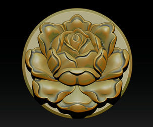Rose Pendant A Bloom in Silver