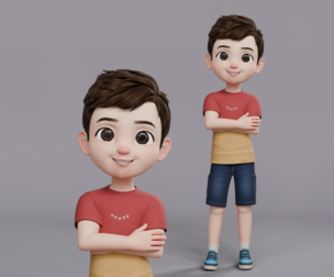 Cartoon Boy Rig