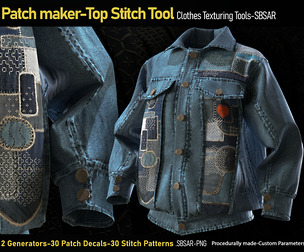 Patch maker-Top Stitch Tool-Substance Painter