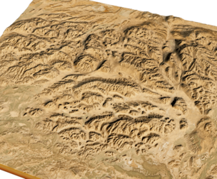 Desierto del Diablo 3d model terrain