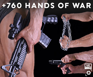 +760 Hands Of War Reference Pictures - Vol 10