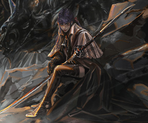A hunter (Bloodborne OC).