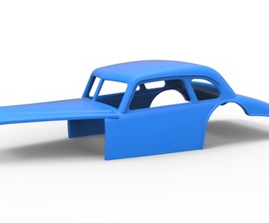 Shell of Vintage Asphalt Modified stock car V4 Scale 1:25