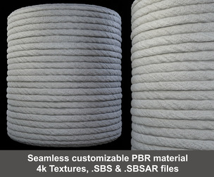 3D Printed Concrete Wall Substance PBR Material and textures
