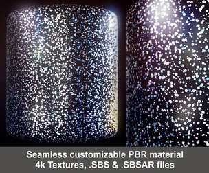 Frost Glitter Substance PBR material and textures