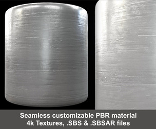 3D Printed Plastic Substance PBR material and textures