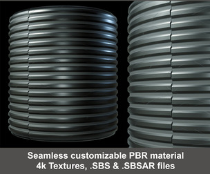 Flexible Pipe Substance PBR material and textures