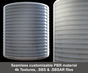Rolling Shutter Substance PBR material and textures SBS & SBSAR